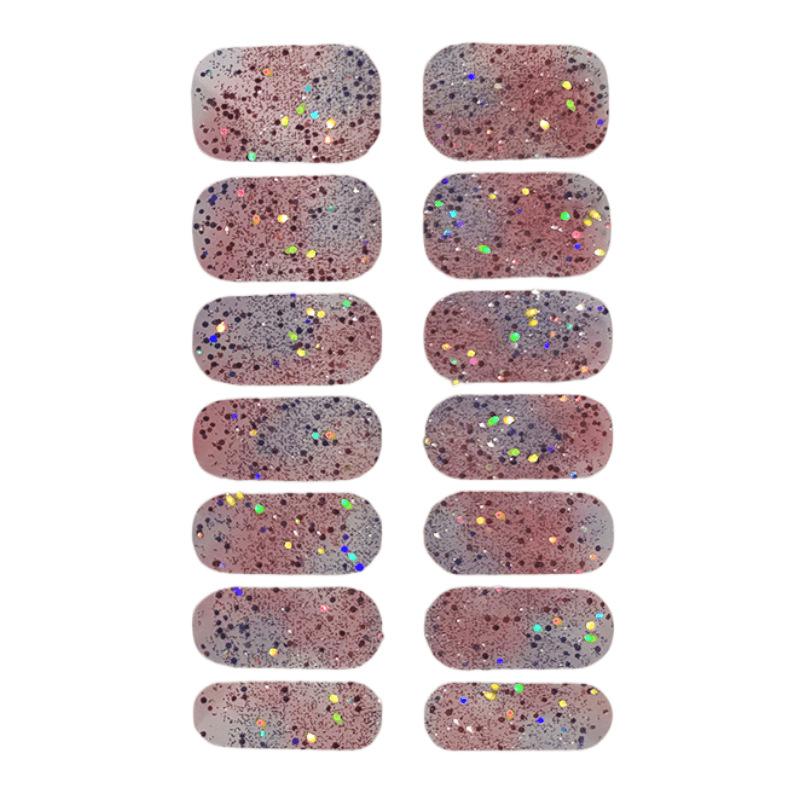 CS Color Green Onion Powder Four-color All-Green Onion No-Bake Gel Nail Polish Film All Ice Flash Nail Polish Film Paper Nail Nail Sticker