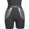 Women Sexy Leg Chain Harness Garter Belt Waist Corset Belt Leather Harness Waists Thigh Harness Gothic Clothing Accessory