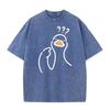 A Goose Full Of Doubts Graphic T-Shirt Summer O-Neck Short Sleeve Tee Retro Loose Casual Tops