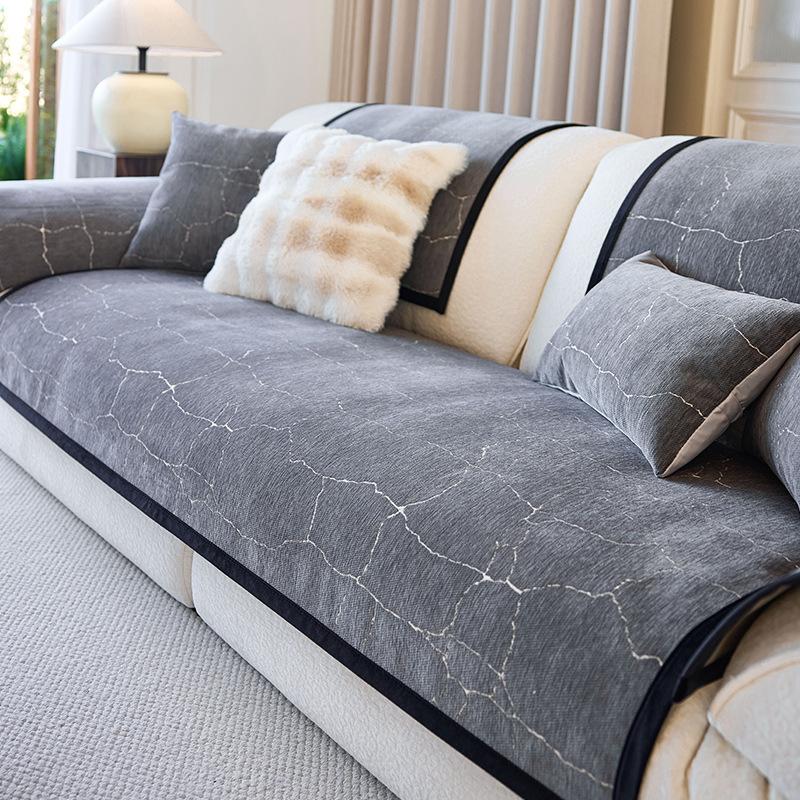 Sofa Cushion, Universal In All Seasons, Non-Slip And Dirt-Resistant Seat Cushion, Chenille Anti-Cat Scratch Sofa Cover, Cloth Towel