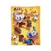 Cupheads And Mugman Blankets Flannel Game Lightweight Thin Throw Blankets for Bed Bedroom Quilt