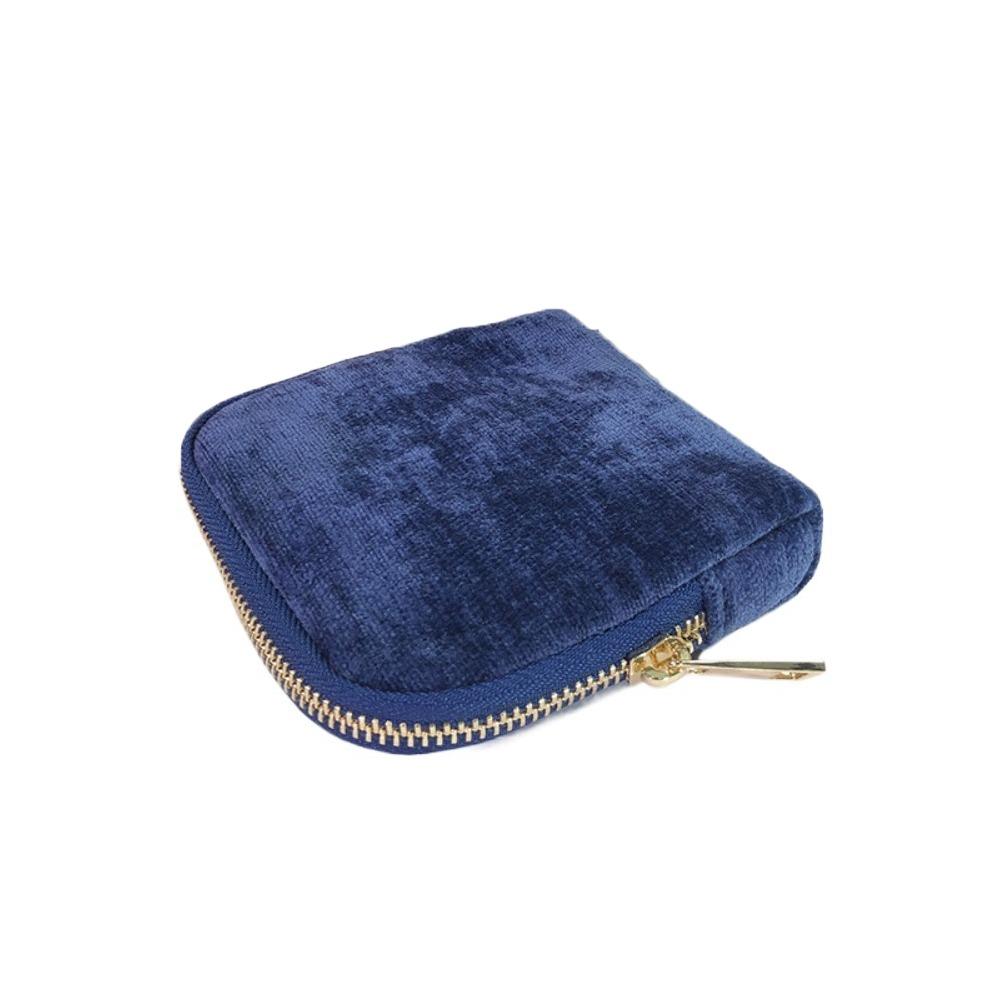 Multi-Layered Flannel Jewelry Zipper Bag Anti-lost Cloth Jewelry Organizer  Party
