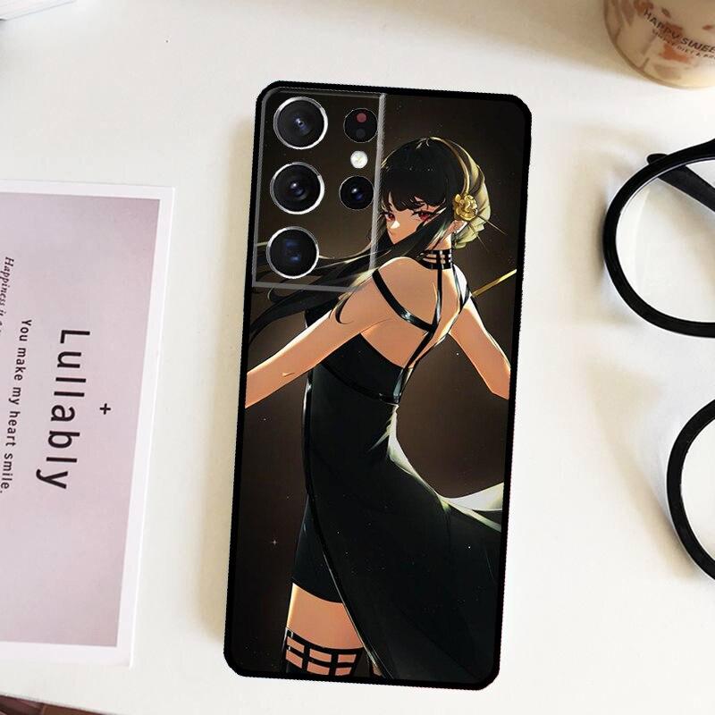 Puzdro Spy X Family pre Samsung Galaxy S22 Plus S21 Ultra S20 FE S8 S9 S10 Note 10 Note 20 Ultra Kryt