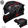 Motorcycle helmet, men's and women's all season universal flip face helmet, double mirror semi full coverage motorcycle, persona