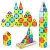 29/50Pcs/Set Colorful Magnetic Tile Kit Clear Geometric Shape Building Block Magnet Preschool Educational