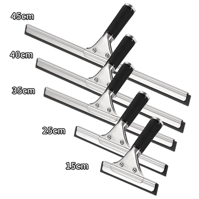 Stainless Steel Glass & Window Cleaning Scraper with Retractable Squeegee