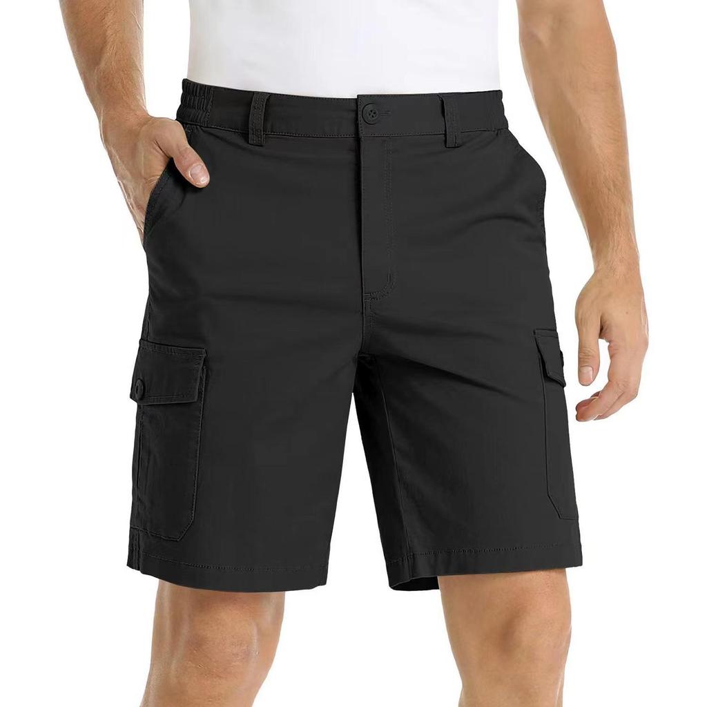 Men's Casual And Fashionable Work Pants - Men's Multi-pocket Golf Sport Five-inch Length Shorts