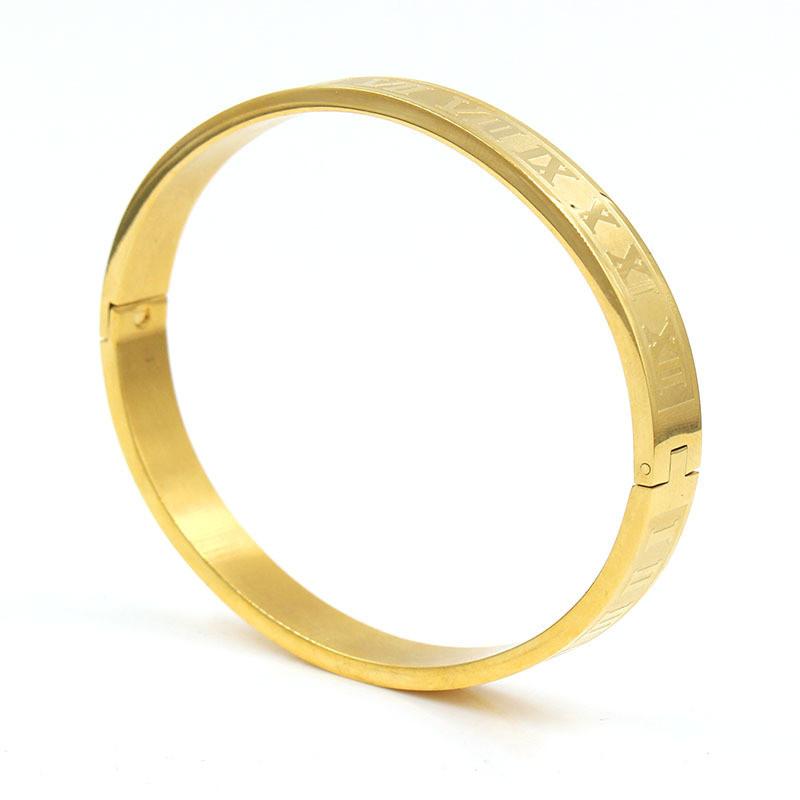 Geometric Stainless Steel Letter Bracelets For Men And Women Trendy Punk Accessories