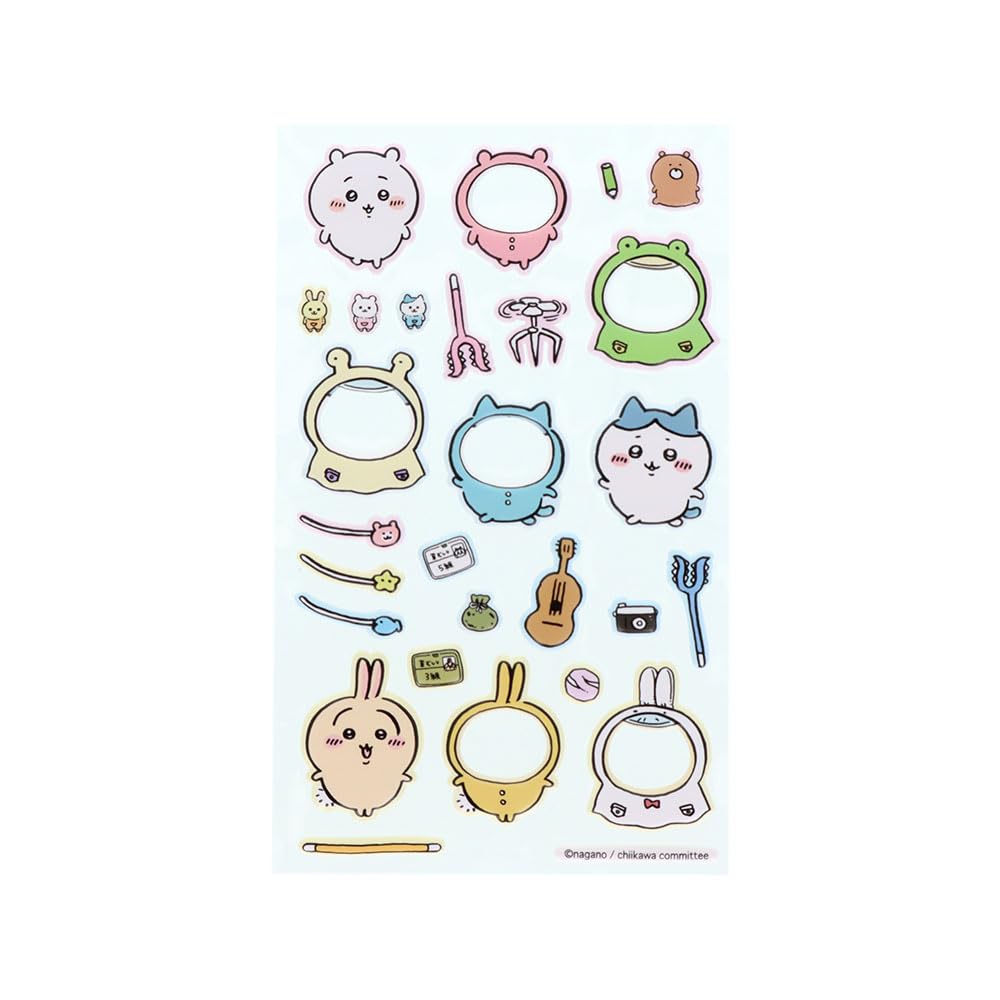 Stationery Chiikawa Goods 2711645A Sun-Star Dress-Up Stickers, Yellow,