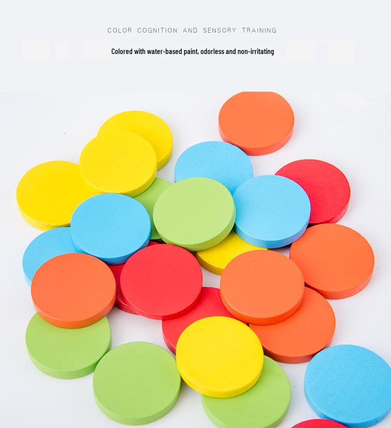 Colorful Educational Wooden Toy Jigsaw Puzzle for Toddlers and Kindergarten Table Games