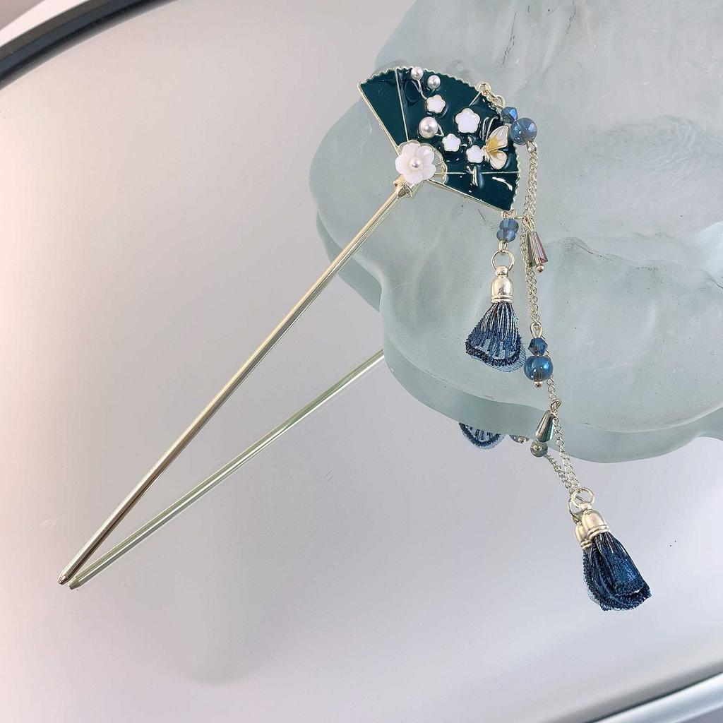 Chinese Style Phoenix Tassel Hairpin Step Shake Hanfu Cheongsam Hairpin Set Hairpin Headpiece Minimalist Modern Ancient Style