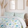Flip-Flop Beach Swimming Three-Piece Quilt Cover 3D Digital Printing Bedding Set Bed Cover