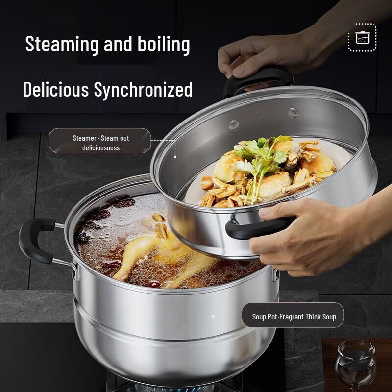 Canbo 2-Layer Stainless Steel Multipurpose Steamer Pot