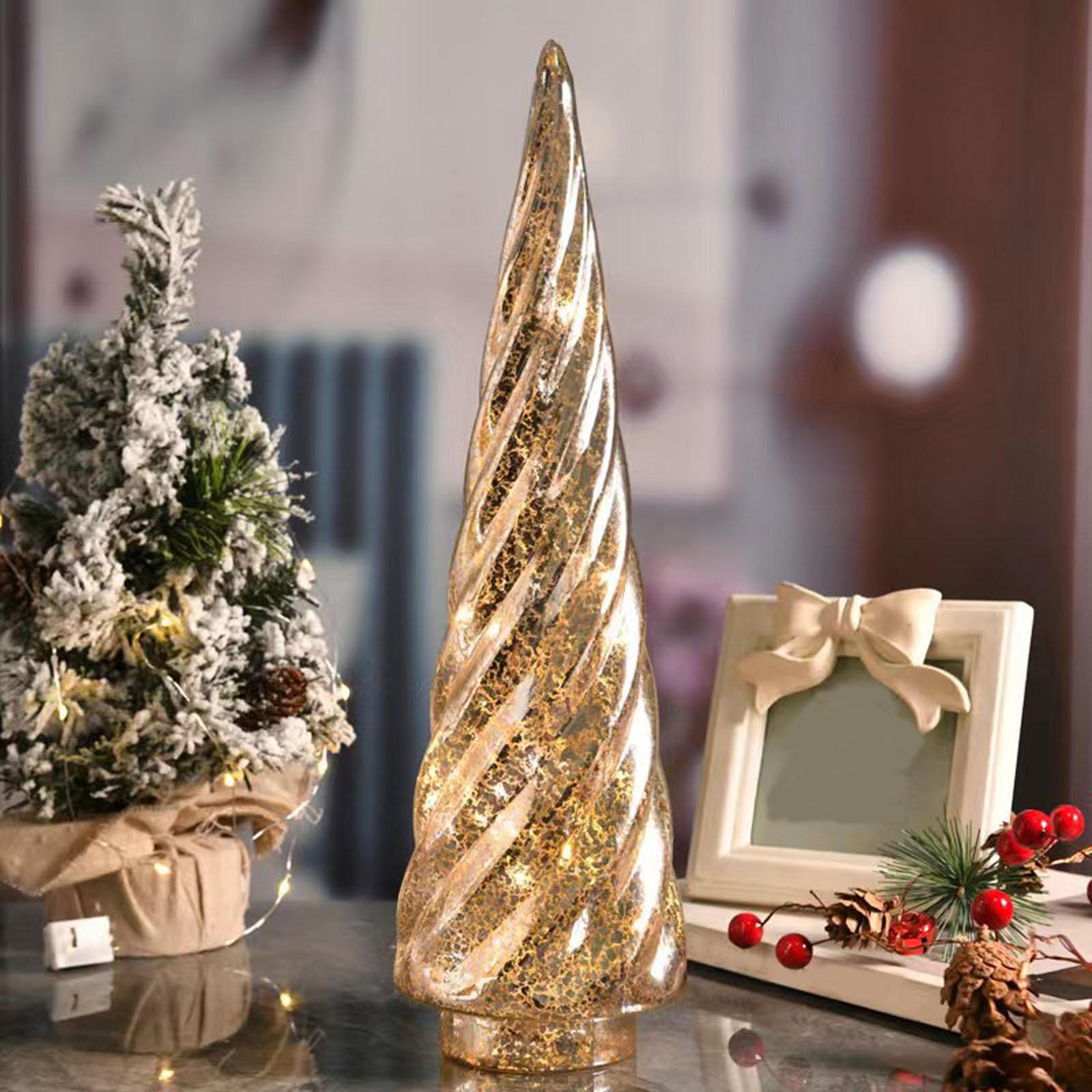 

Christmas Tree Christmas Ornaments Desktop Decoration Luminous Night Light Cross-border Home Decoration Props Christmas Gifts One Size