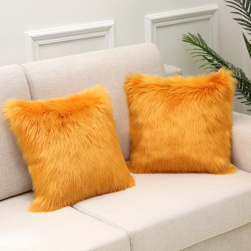 Hot Home Ins Nordic Imitation Wool Plush Sofa Pillow Case Pillow Case