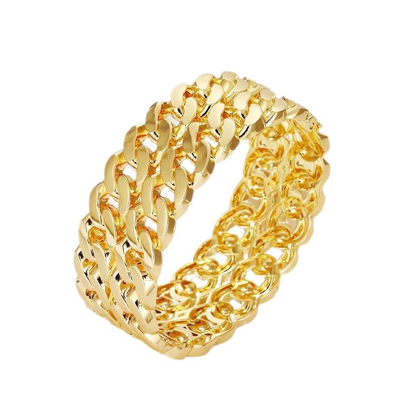 Women's Double-Layer Strap Bracelet: Light Luxury Exquisite Fashion Armlet in Cold Style