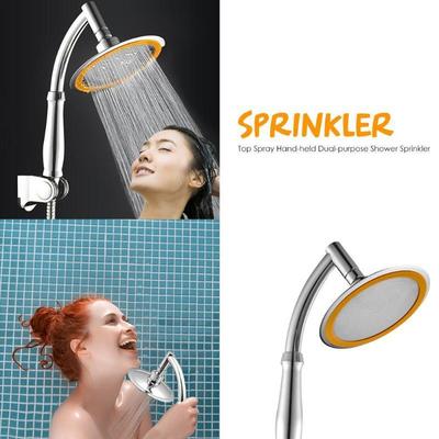 4/6 Inch Verstelbaar 2 Modes ABS Badkamer Douchekop Ultra-Dun Grote Regen Douchekop Hoge Druk Handdouche