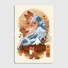 Kitsune Landscape Metal Sign Wall Pub Club Bar Personalized Wall Decor Tin Sign Posters