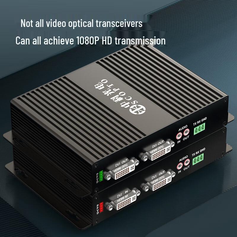 Full HD DVI Video Fiber Optic Extender