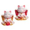 Maneki Neko Cat Piggy Bank Animal Statue Cat Figurine Piggy Bank for Chinese New Year Gift Home Decoration Easter Gifts Kids