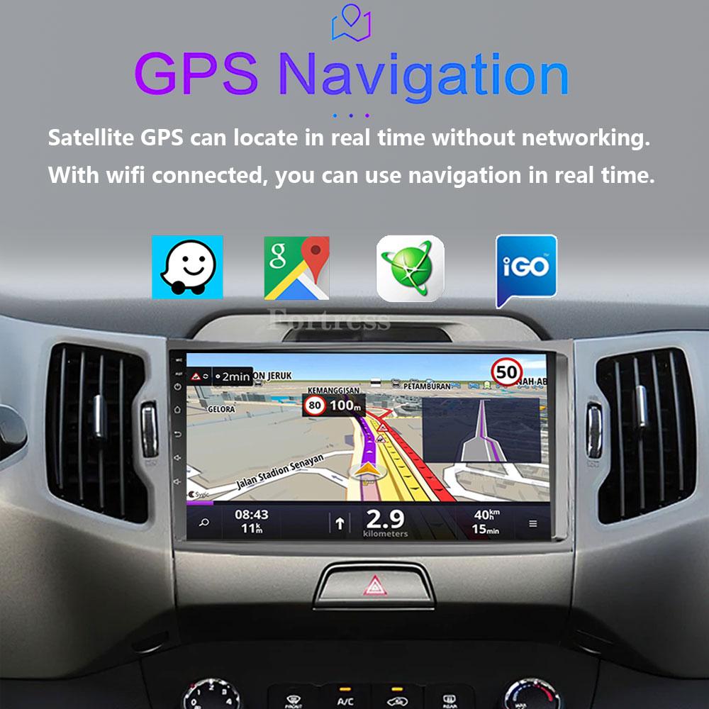 Fortress 5G WIFI Android Auto Radio 2 Din For KIA Sportage 3 2010-2016 Car Multimedia Video Player Autoradio Carplay 8 Core GPS