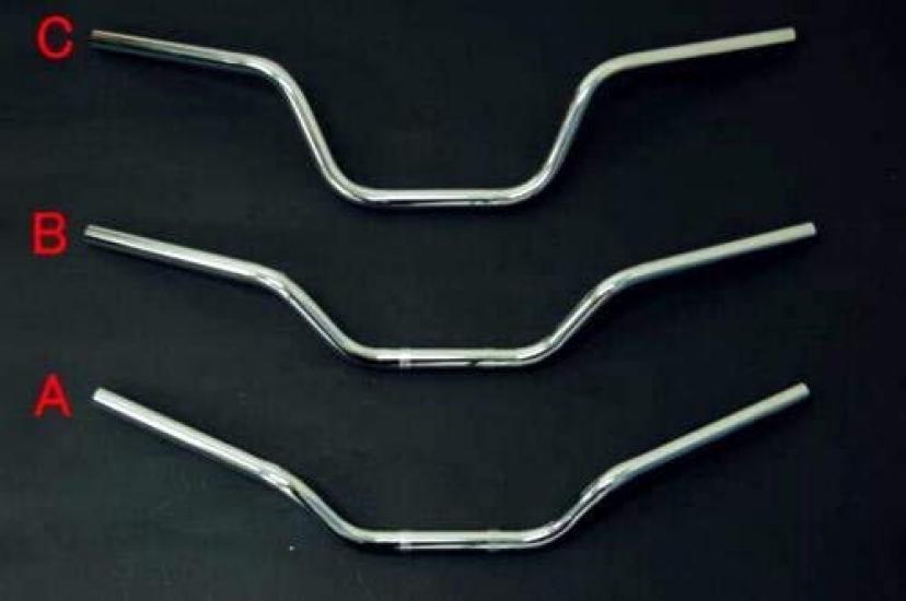 Bike Parts Center 165mm Up 904602 High-Type Handlebars, Tall, Plated, Handlebars,