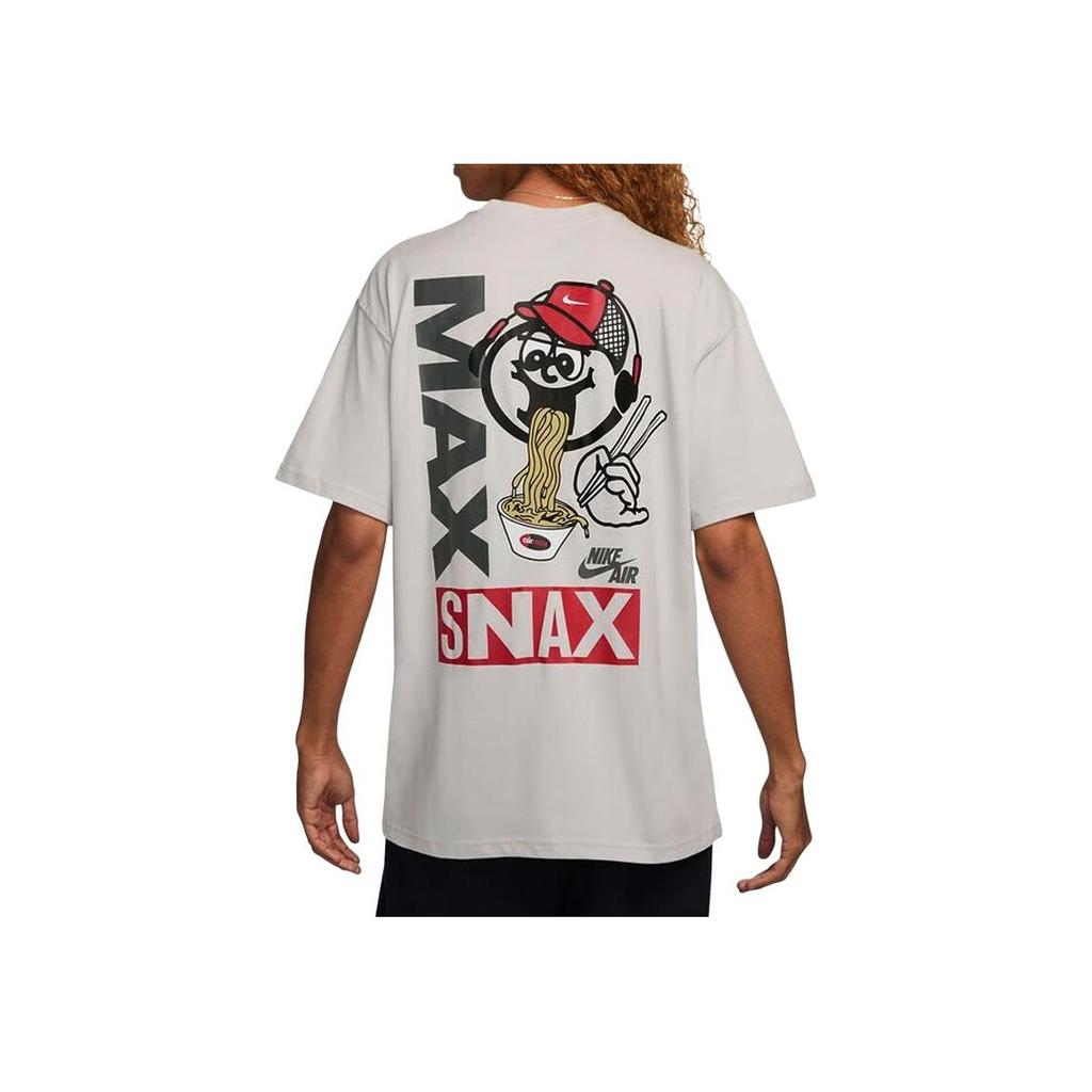 Nike Sportswear AS U NSW Tee M90 OC Sole Food Logo Cartoon Crew Neck Short Sleeve T-Shirt Men Tops White HJ0769078
