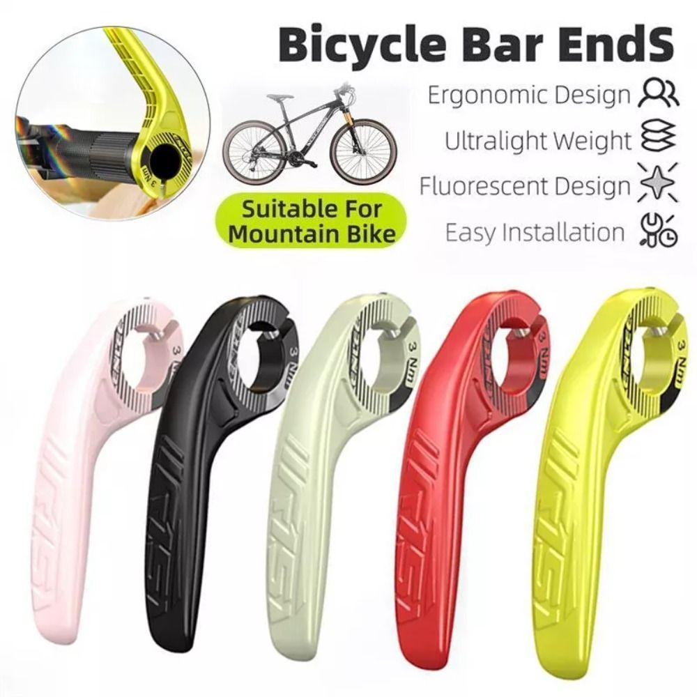 1 Pair Plastic Bike Cycling Handle Grips Adjustable Cow Horn Handle  Bicycle Accessories