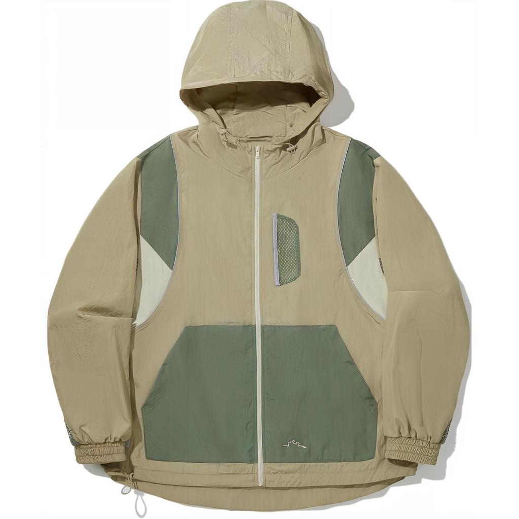 Li Ning Outdoor Series Reflective Water-Resistant Sun Protection Loose Jacket Unisex Jacket Khaki AFDUC85-2