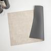 Popular hot-selling leather placemat thermal insulation mat dining table vegetable mat coaster carbon fiber cloth pattern lychee pattern