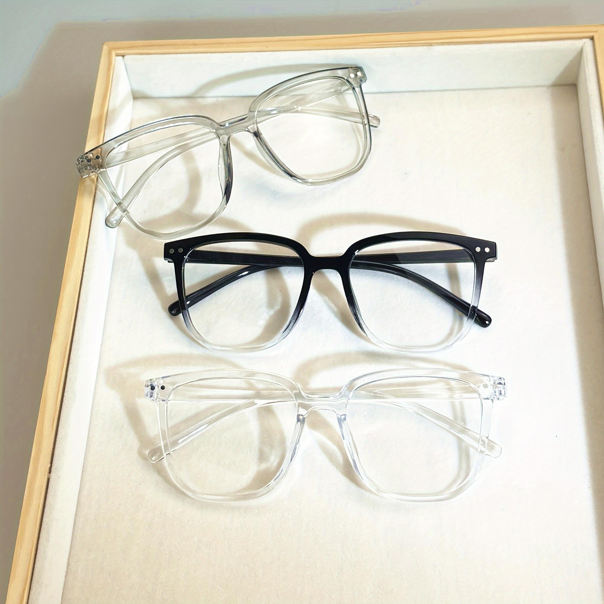 

3 шт. Спортивные очки для чтения без диоптрий, прямоугольные, с полной оправой, защита от синего света, материал оправы ПК 1.0