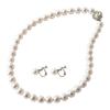 Pearl Necklace [Made In Japan, Hanadama Pearls] Large Pearl Necklace [Choose from Pearl EarringsClip-on Earrings Set] 10mm Pearls, Perfect for