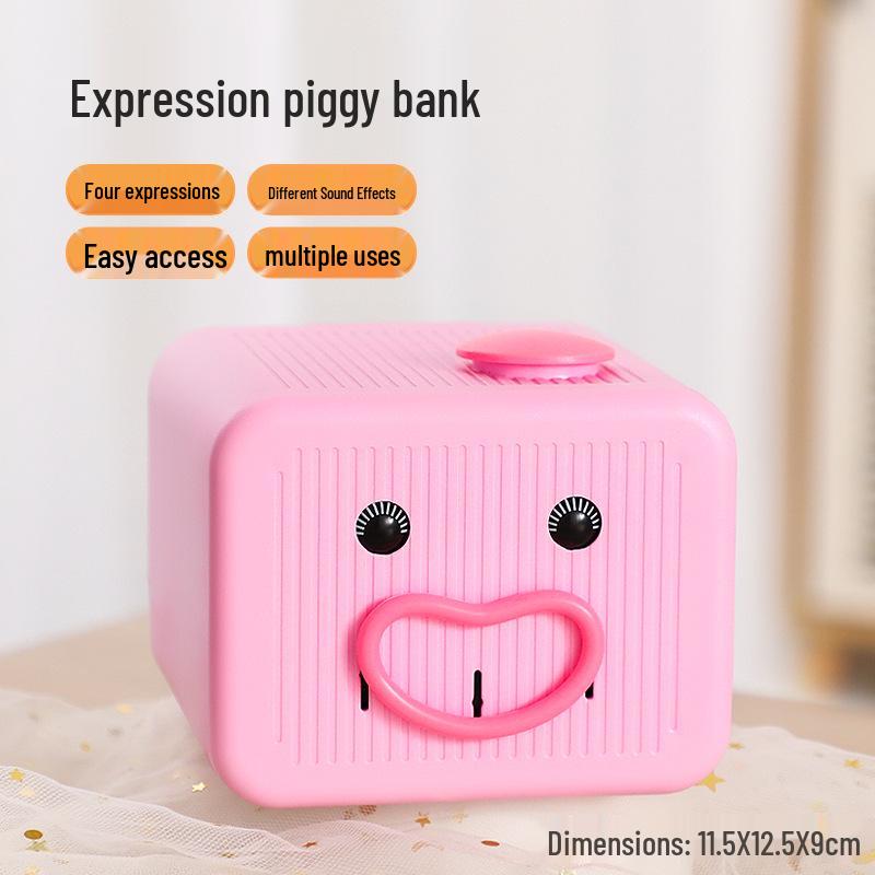 Funny Blinking Monkey Face Coin Bank: Interactive Savings for Kids 11.5 x 12.5 x 9 cm