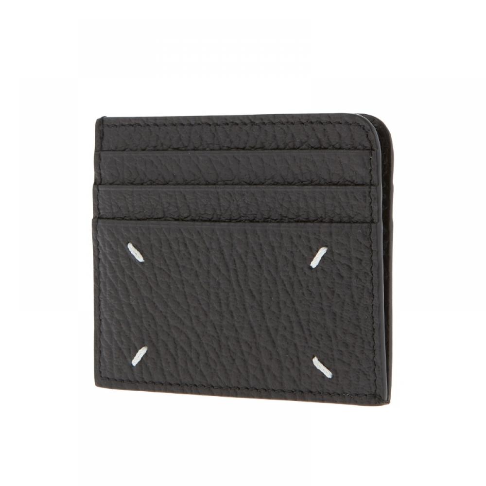 Port card din piele texturată cusută Maison Margiela Sa3vx0007 P4455 T8013