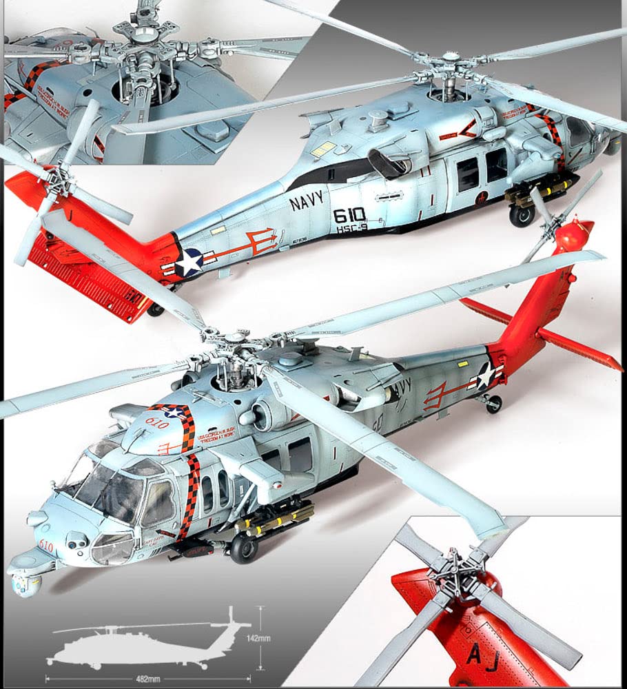 GSI Creos Academy USN Nighthawk Plastic Model 1/35 MH-60S "HSC-9 Troubleshooter"