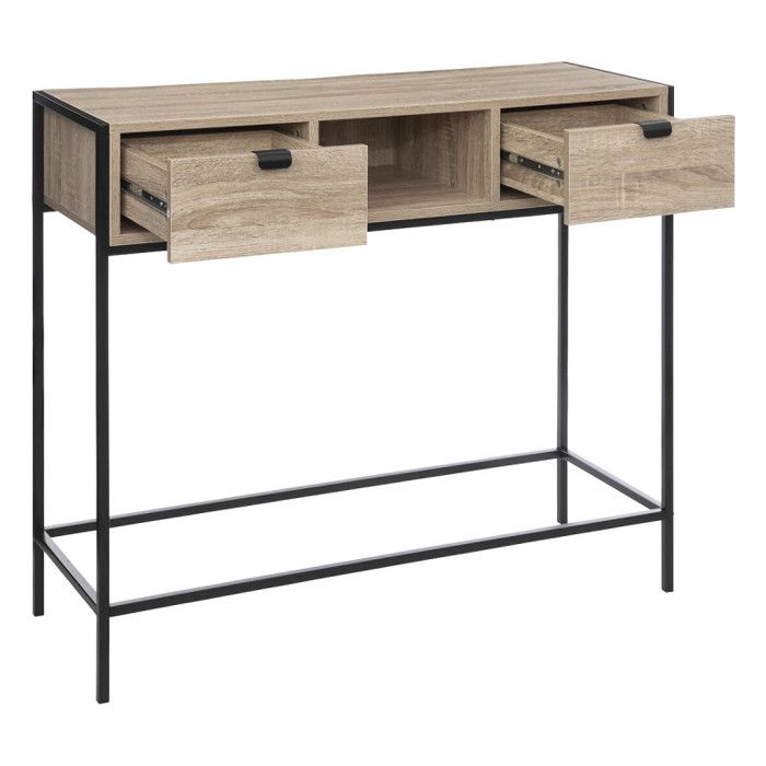 Console Effet chêne naturel "Aliaj" Atmosphéra