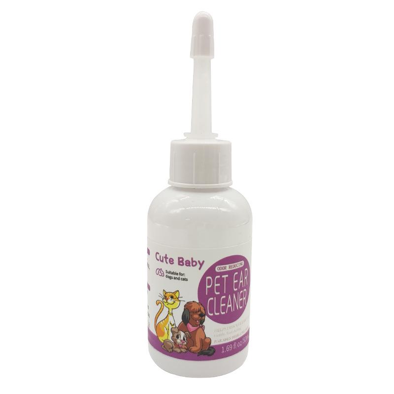 

Pet Ear Drops for Mite and Fungi Removal - Cleans and Washes Ears for Cats and Dogs