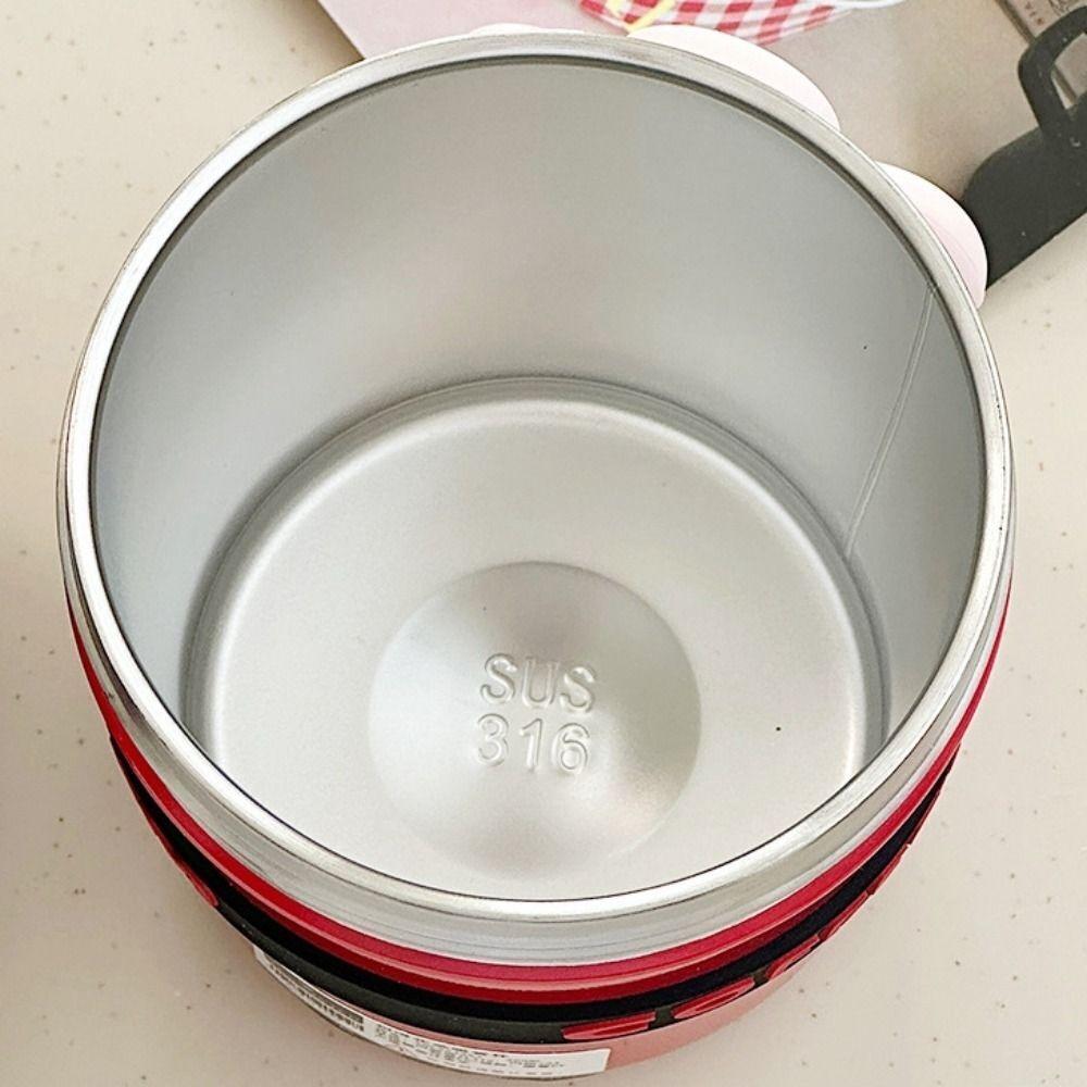 Mini 400ML Water Bottle Stainless Steel Office Straw Water Cup Dopamine Cute Coffee Cup  Girls