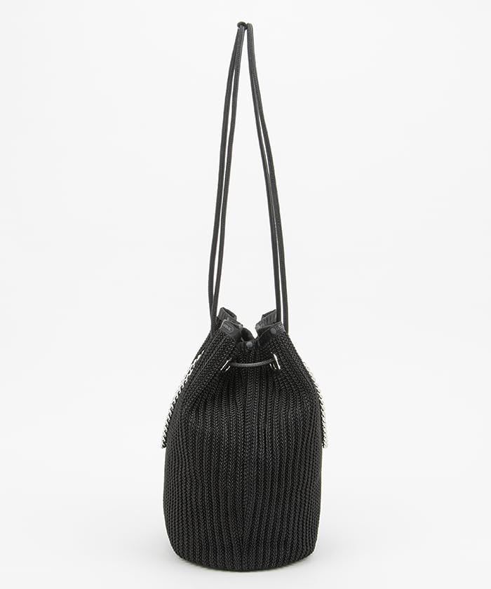 Official Tote Bag CHAIN CROCHET MED Black Crochet [LeSportsac] BUCKET/1363 Women's