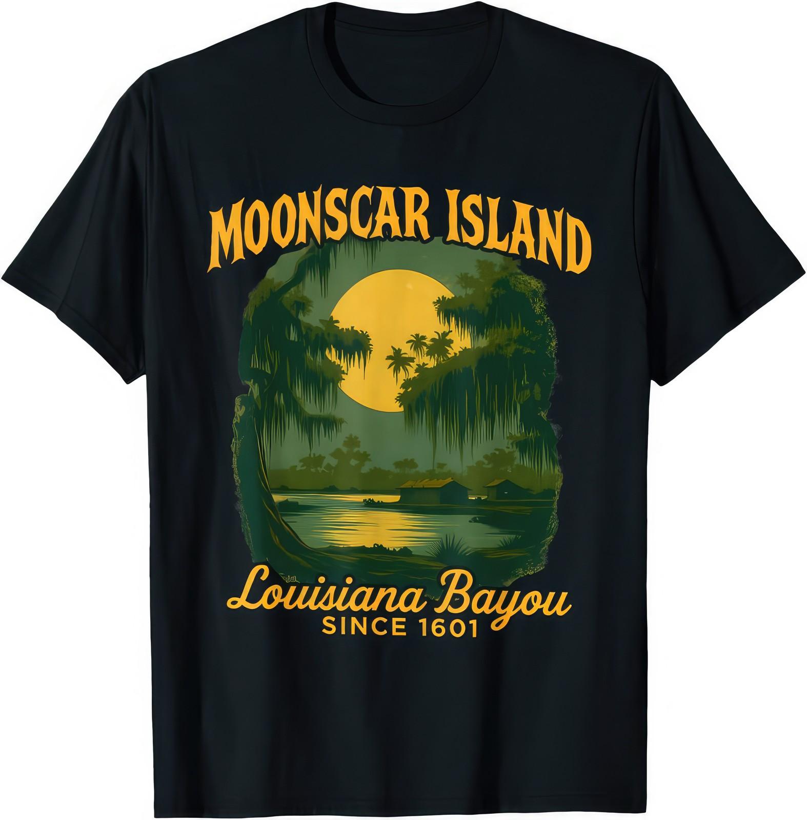 Moonscar Island Retro Cartoon Halloween Zombie Island Adventure T-Shirt XXXL