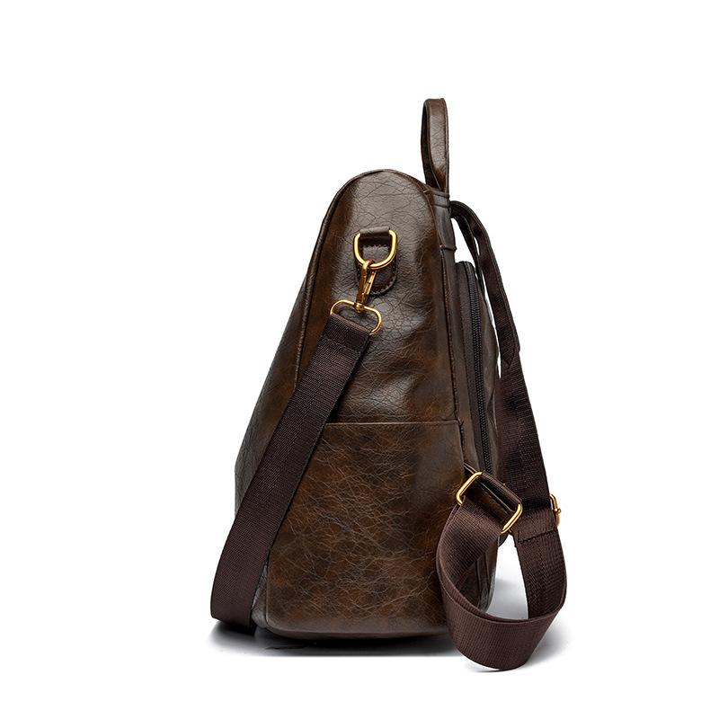 Retro Fashionable Elegant and Multi-functional Dual-purpose Single-shoulder and Double-shoulder Backpack