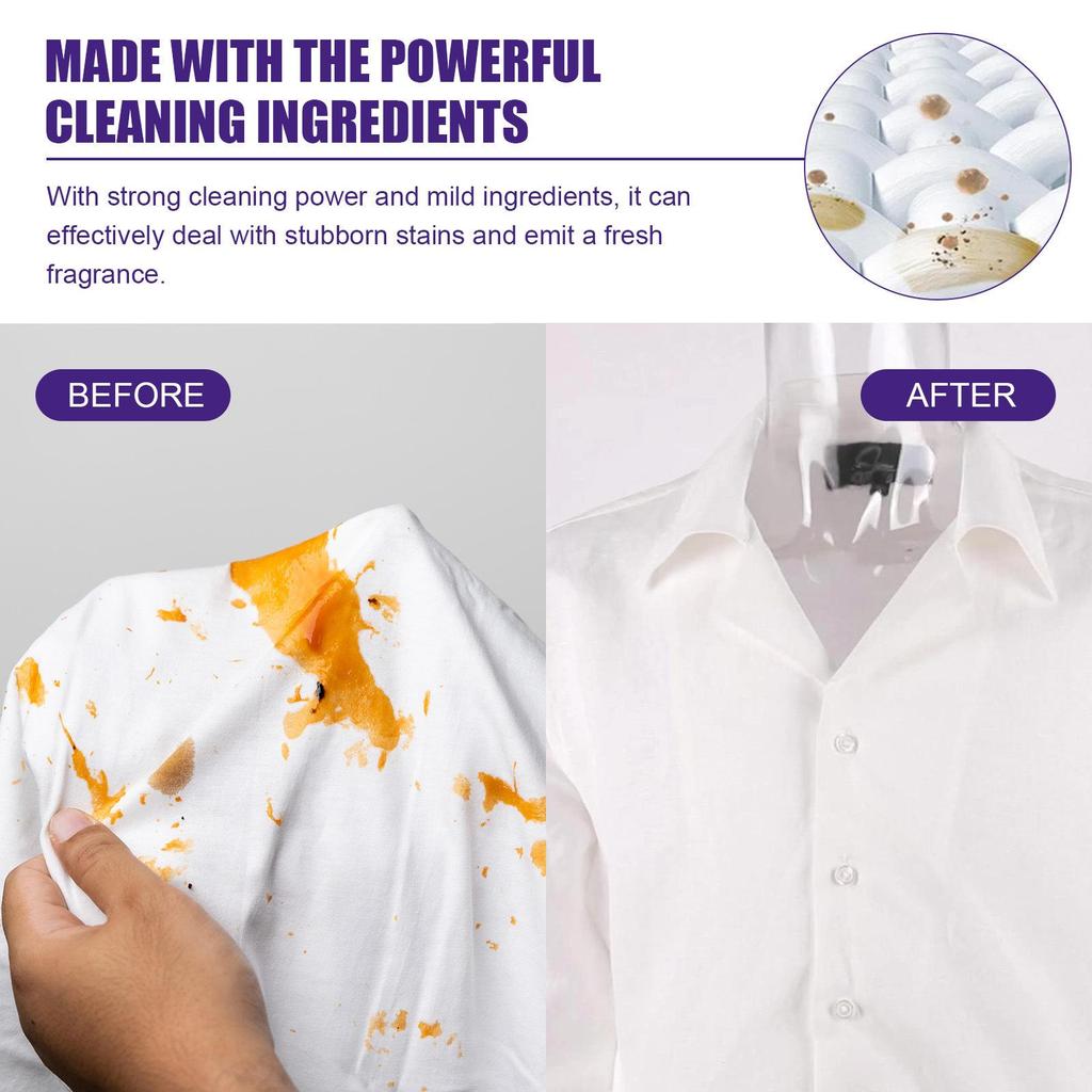 5-in-1 Laundry Detergent Pods Fresh Scent Long-lasting Cleaning Capsules for Clothes Stain Removal