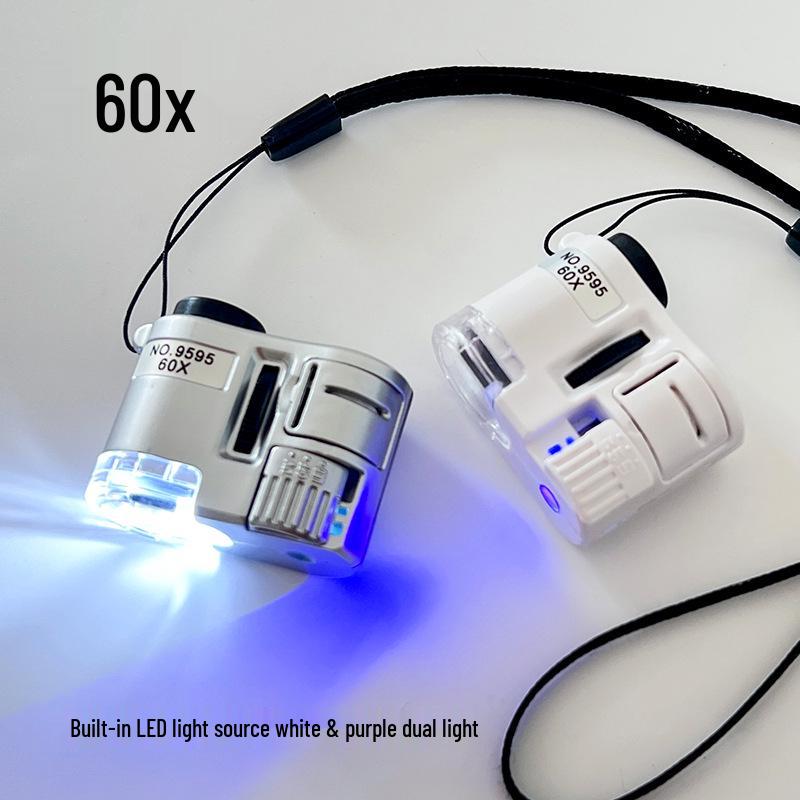 Kupferne Hauslupe: 60x Tragbares Antiken-Identifikationswerkzeug mit Licht