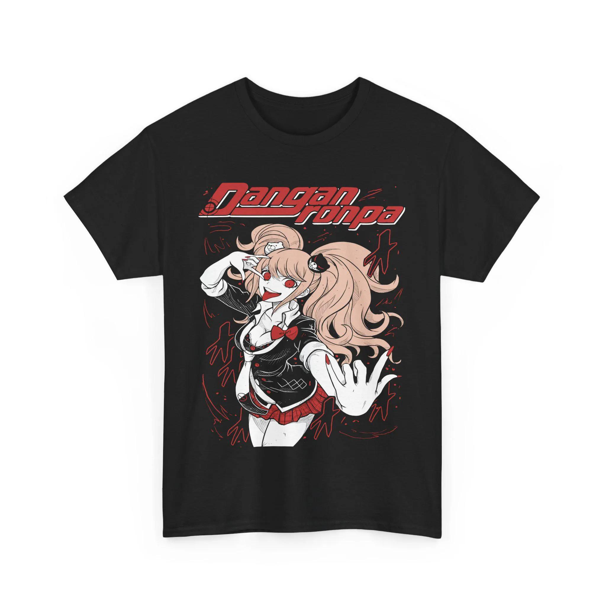 Junko EnoshimaDanganronpa Anime Tshirt Mens and Womens Summer Cotton Loose Fashion Short Sleeved Top S