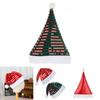 Velvet Christmas Decor Hat With Striped Pattern For Holiday Party Decorations