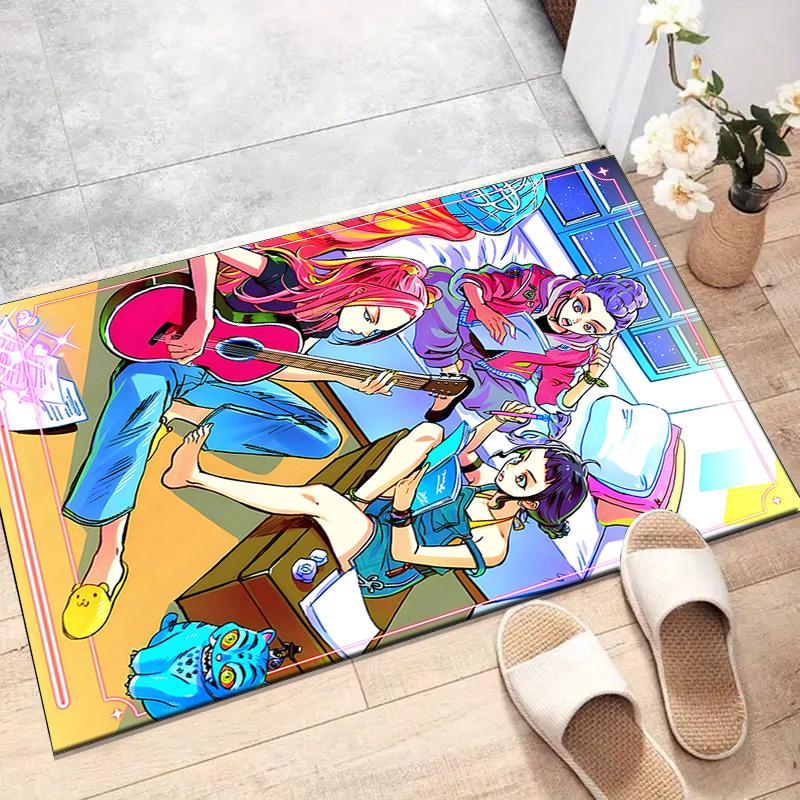 1pc KPop Demon Hunters4 Design Printed Area Rug Carpet for Bedroom Living Room Home Decor Rugs Mat Non Slip Mat Rug for Bedside