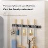 Organizer Wall Mounted Broom Holder Mop Clip Stand Brush Rack Hanging Pipe Hook Kitchen Storage Bathroom Accessories Tools