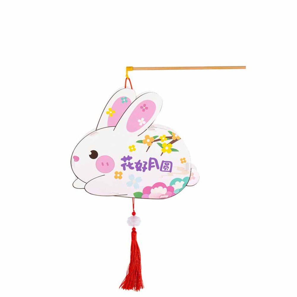 3D Middle Autumn Festival Lantern Rabbit Ancient Style Handheld Lantern  Children