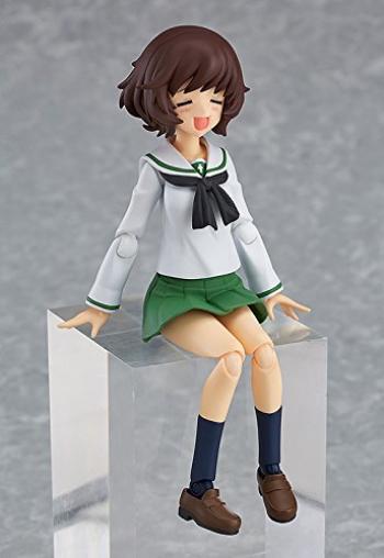 Figma Girls Panzer Movie Yukari Akiyama Uniform Painted Movable Figure & Ver. Non-scale ABS&PVC