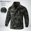Completo Tuta Mimetica Elasticizzato: Abbigliamento da lavoro unisex, resistente all'usura e traspirante, perfetto per la primavera e l'autunno, tattico e per la protezione del lavoro.